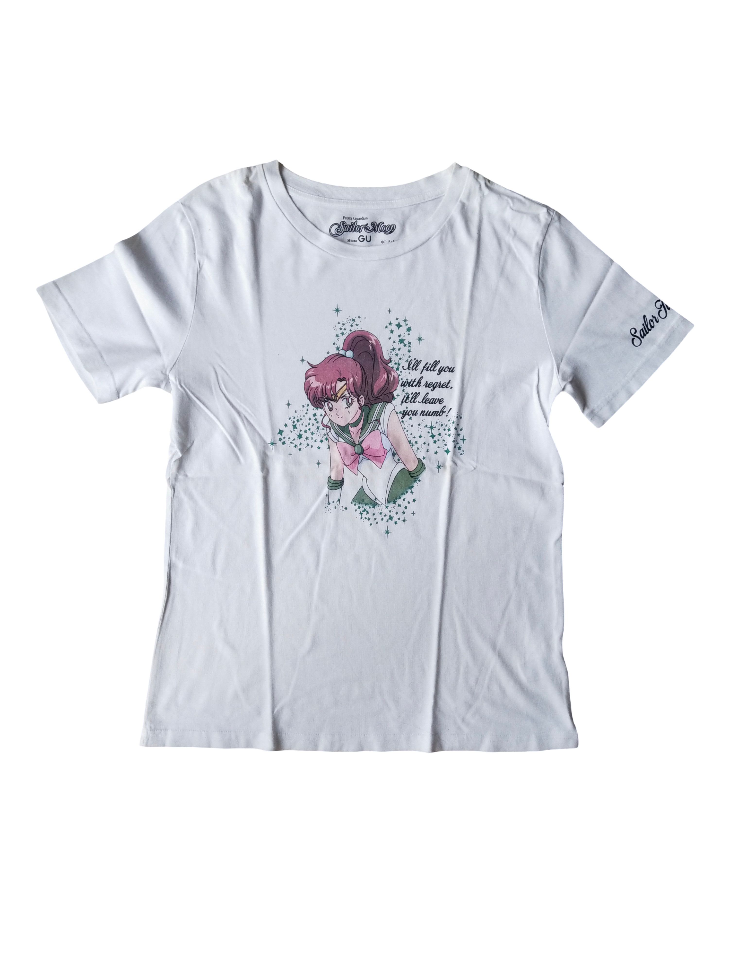 Beauty Beast Sailor Moon x GU White Graphic Anime Tee Size L / US 10 / IT 46 - 1 Thumbnail