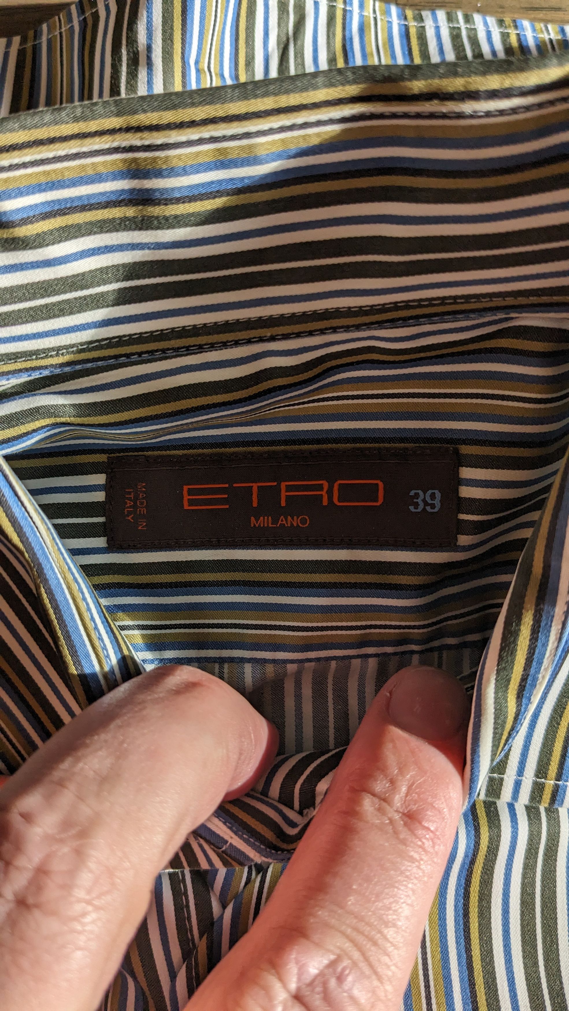 Etro Etro Multicolor Striped Button Down Shirt Italian Size 39 Size US S / EU 44-46 / 1 - 2 Thumbnail