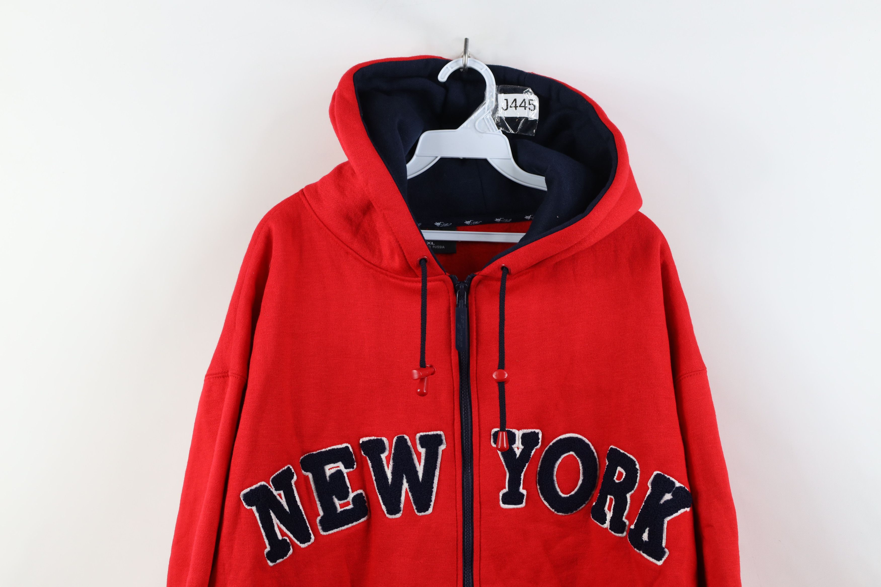 Vintage Deadstock Vintage Y2K Streetwear New York Full Zip Hoodie Size US XL / EU 56 / 4 - 2 Thumbnail