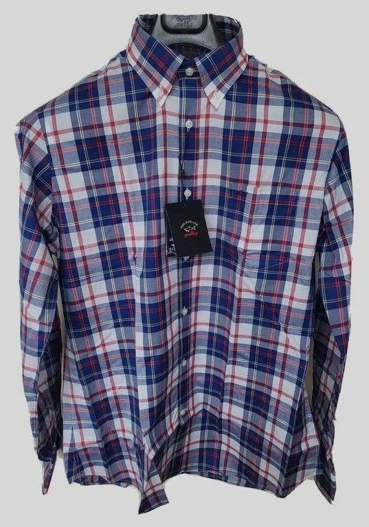 Paul & Shark RRP330€ PAUL&SHARK sz L SHIRTS CHECKERED LONG SLEEVES NEW Size US L / EU 52-54 / 3 - 1 Thumbnail