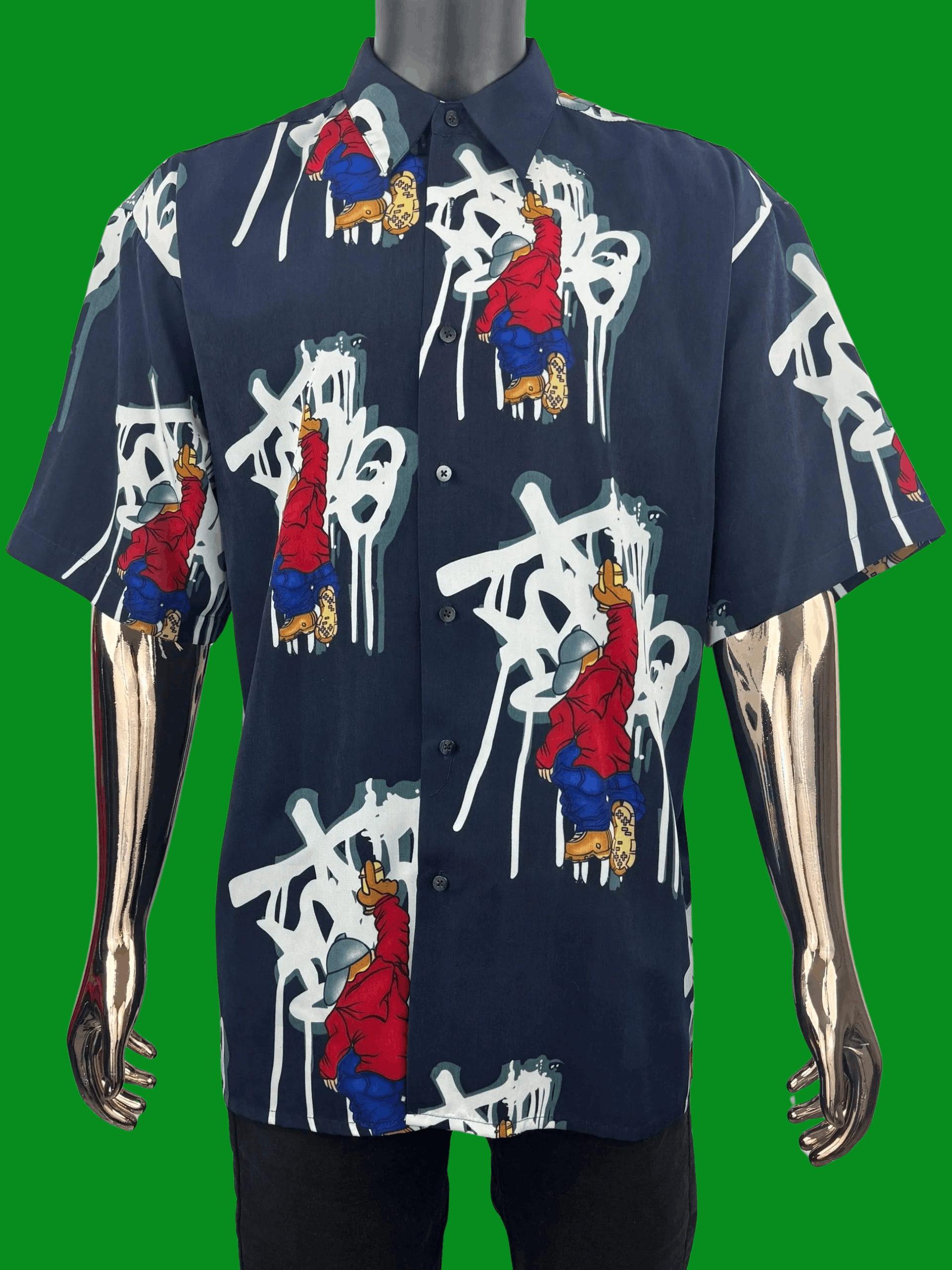 Vintage VTG 90's Y2K UP RO'S Shirt Hip Hop Graffiti Graphic Street Size US L / EU 52-54 / 3 - 2 Thumbnail