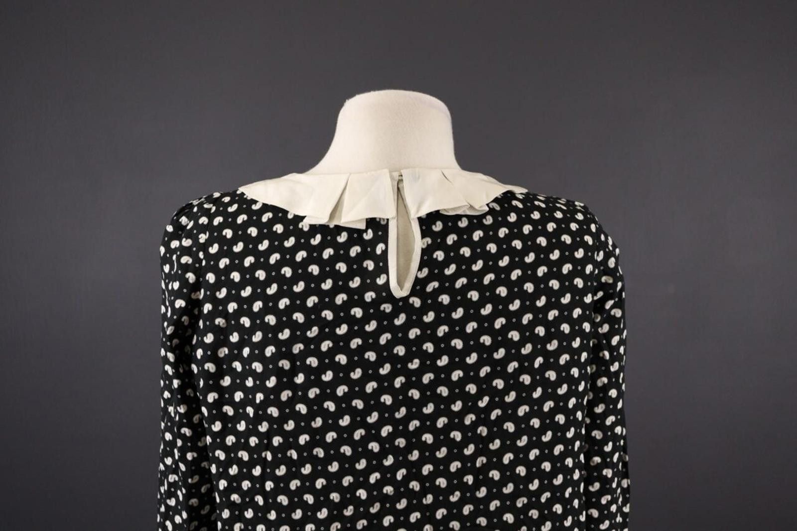 Designer Claudie Pierlot Black White Lagenlook Blouse Shirt Size 38 Size M / US 6-8 / IT 42-44 - 7 Thumbnail