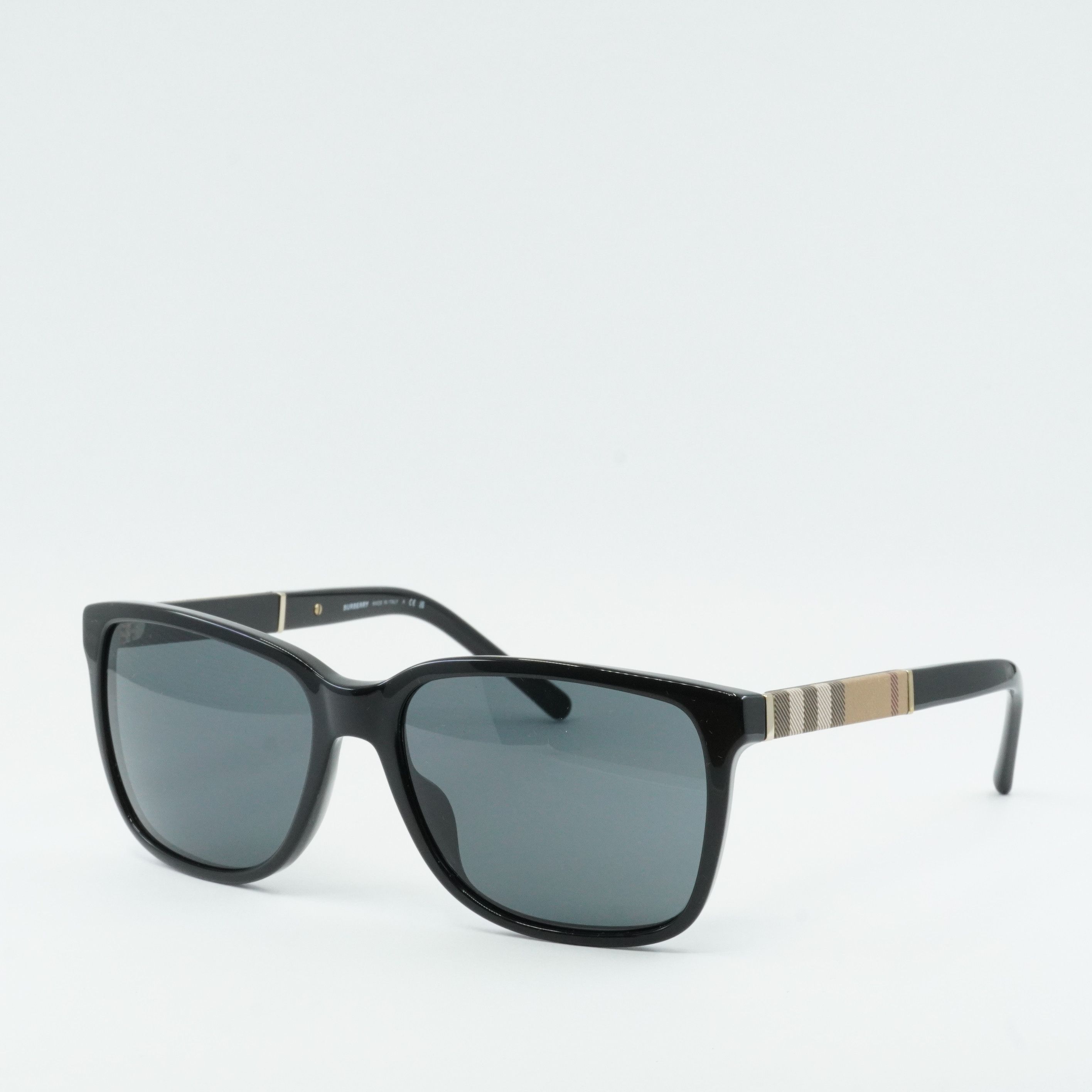 Burberry Burberry BE4181 300187 Men Sunglasses Black Rectangle Frame Size ONE SIZE - 1 Thumbnail