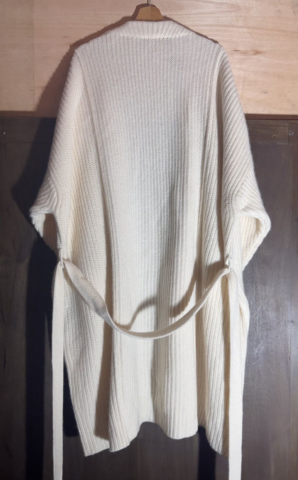 Ann Demeulemeester ann demeulemeester off white wool oversized cardigan coat S Size S / US 4 / IT 40 - 8 Thumbnail