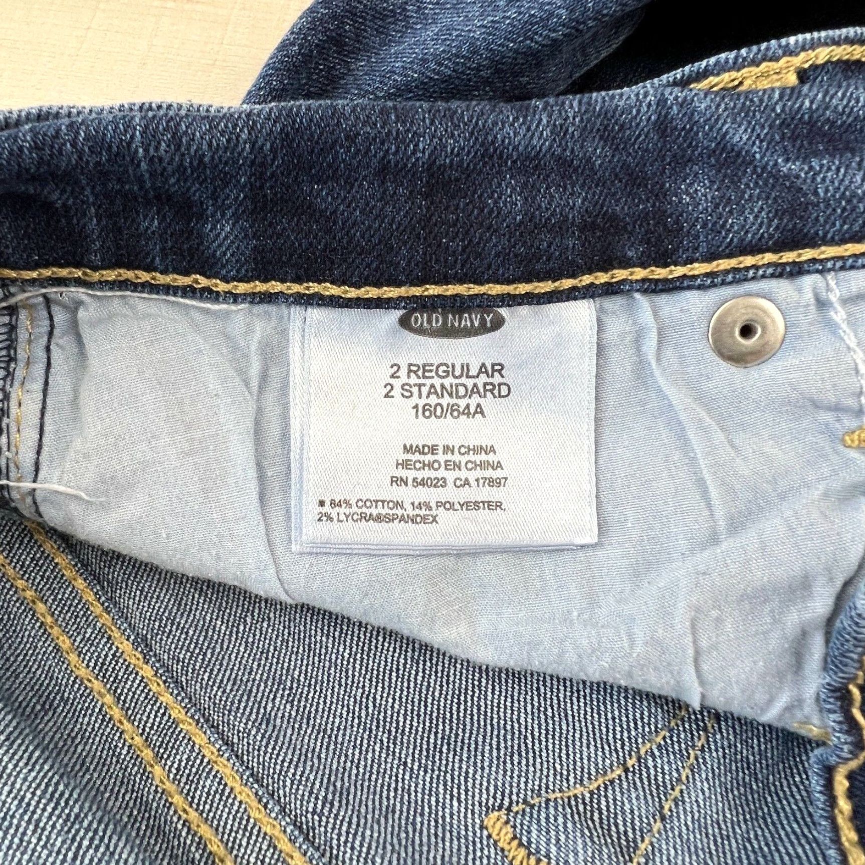 Old Navy Old Navy Women's Medium Wash Skinny Jeans 2 Regular Mid Rise Blue Cotton Blend Stretch Size 26" / US 2 / IT 38 - 5 Thumbnail