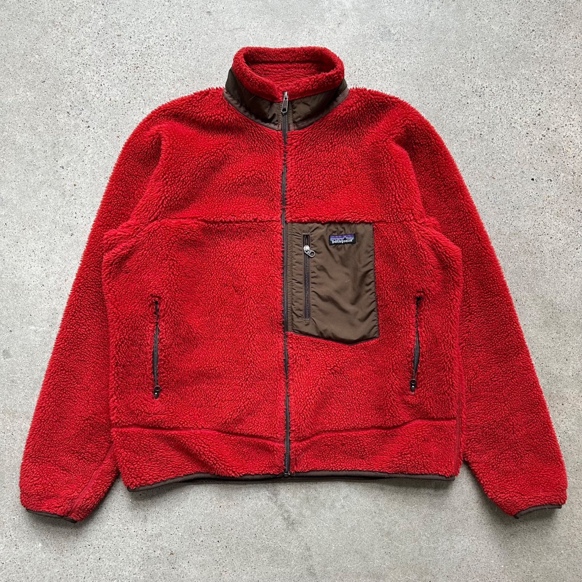 image of Patagonia Deep Pile Retro X Jacket in Red/Orange, Men's (Size XL)