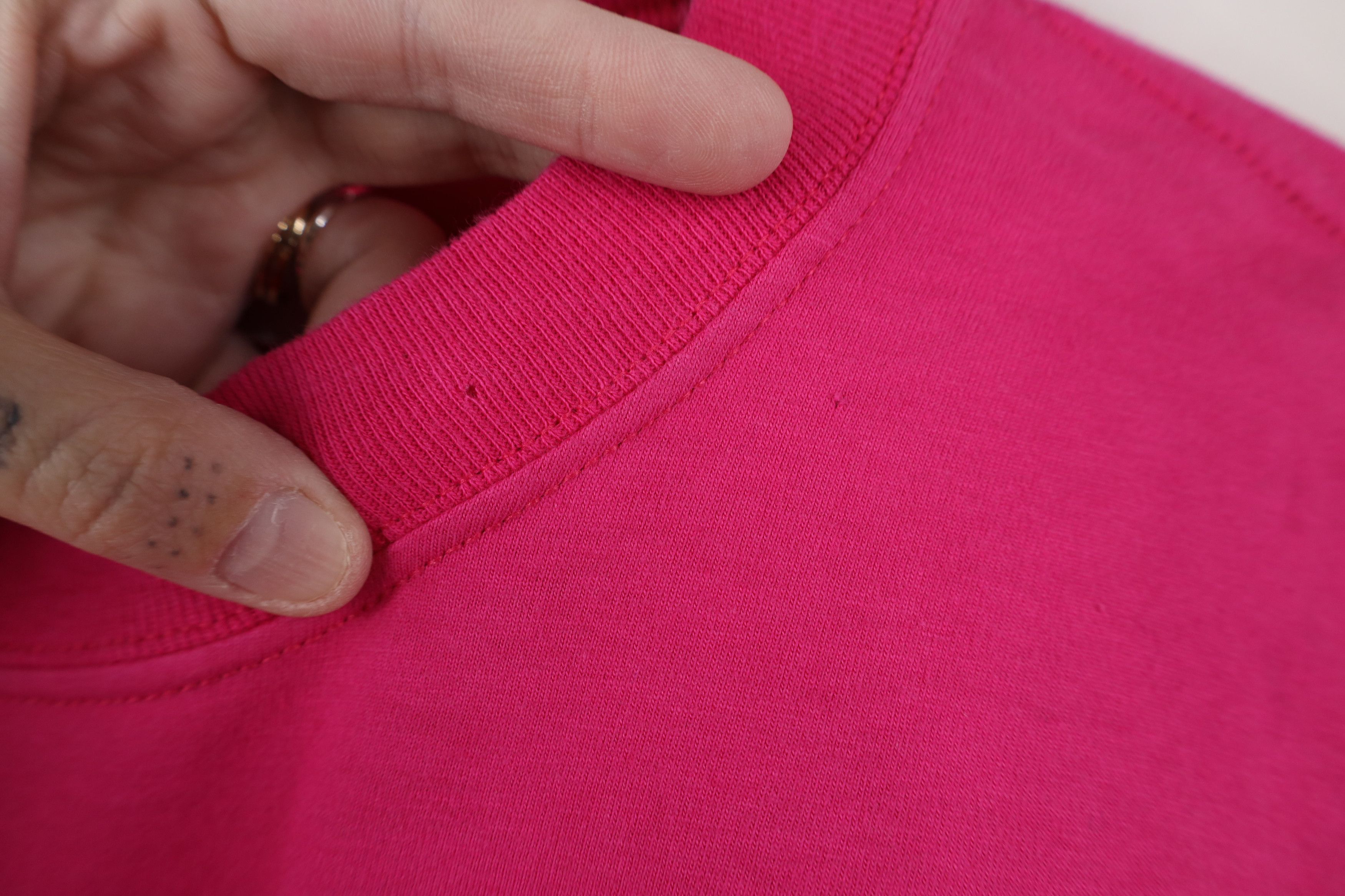 Russell Athletic Vintage 90s Russell Athletic Blank Cotton T-Shirt Pink USA Size US XL / EU 56 / 4 - 9 Thumbnail