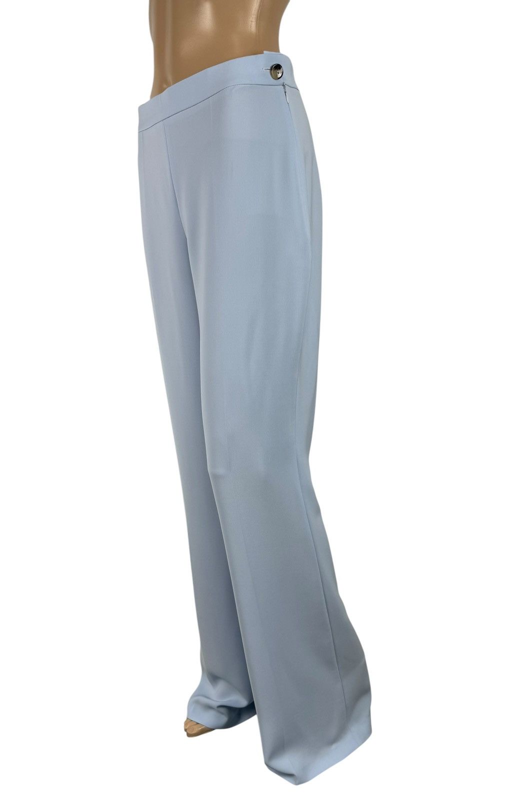 Designer By Kris Maran Flared Dress Pants Silk Blend Polyester size M Size 34" / US 12 / IT 48 - 1 Thumbnail