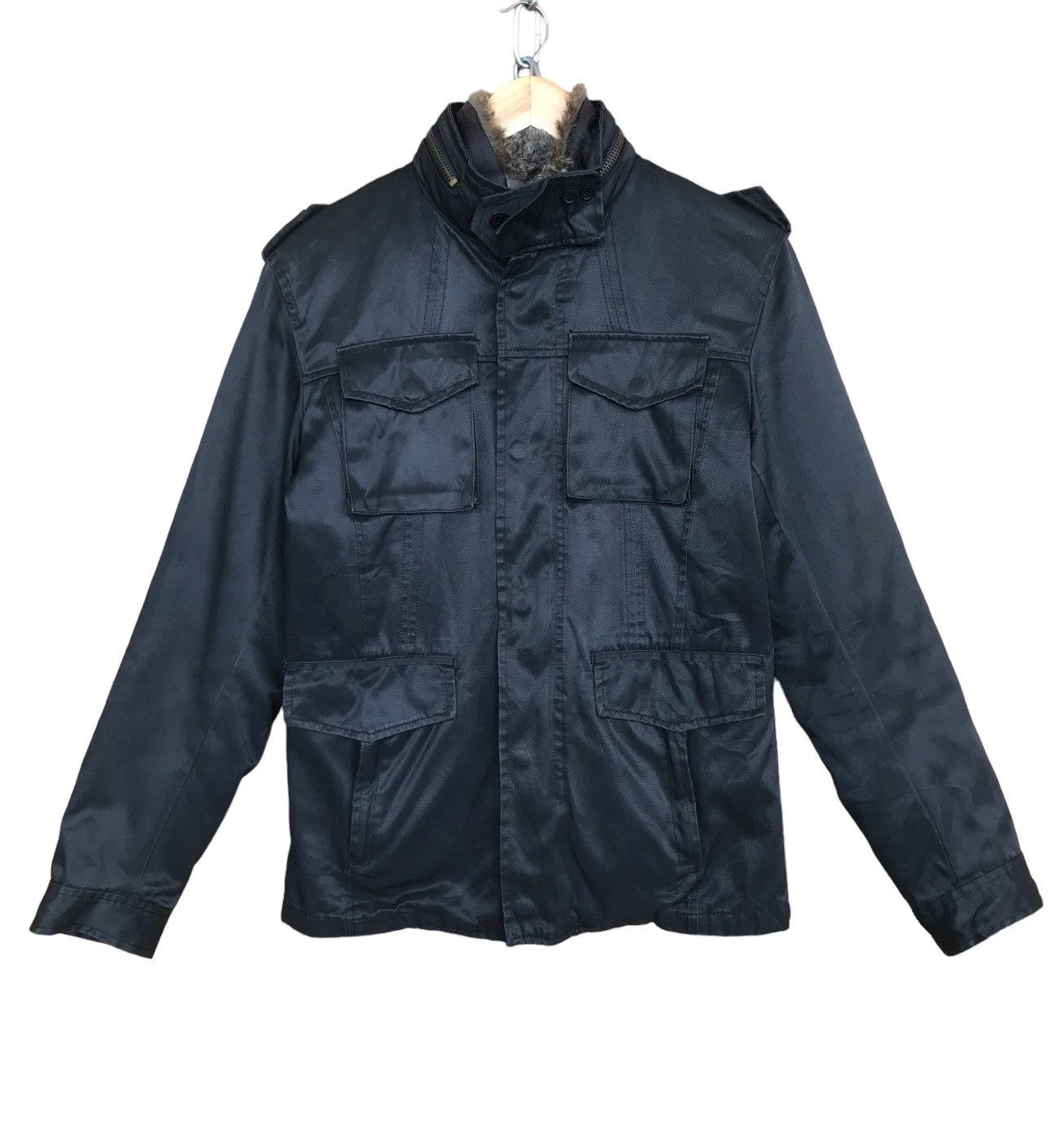 Japanese Brand APESTAIN Exclusive Faux Fur Work Jacket Size US M / EU 48-50 / 2 - 1 Thumbnail