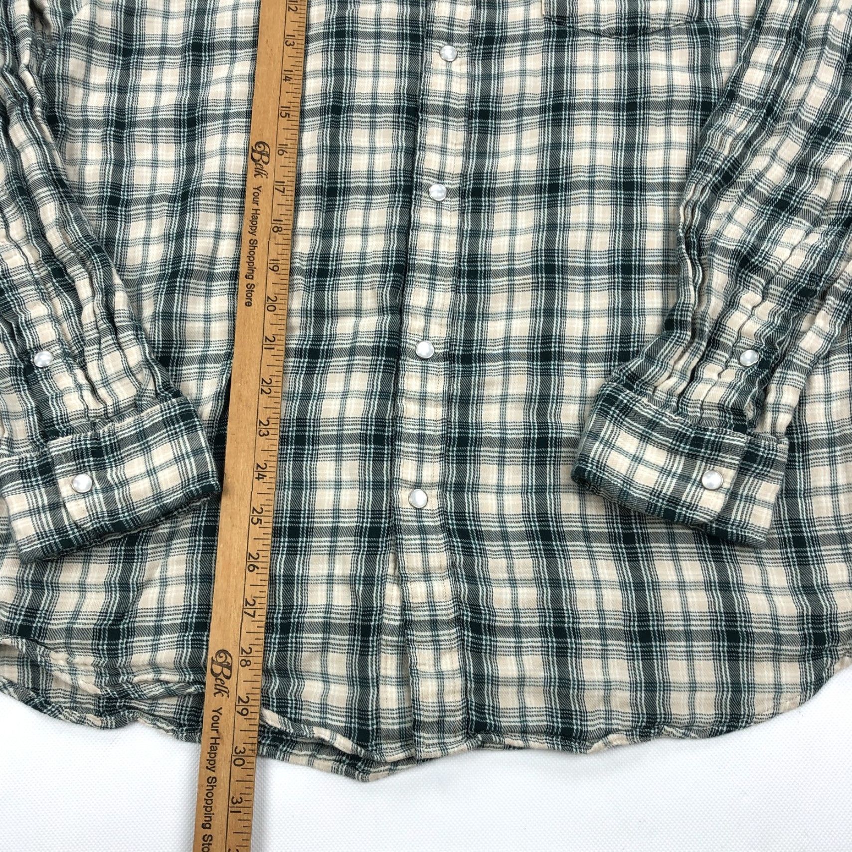 Vintage CRIQUET Men XL Plaid Pearl Snap Casual Shirt Long Sleeve Size US XL / EU 56 / 4 - 6 Thumbnail