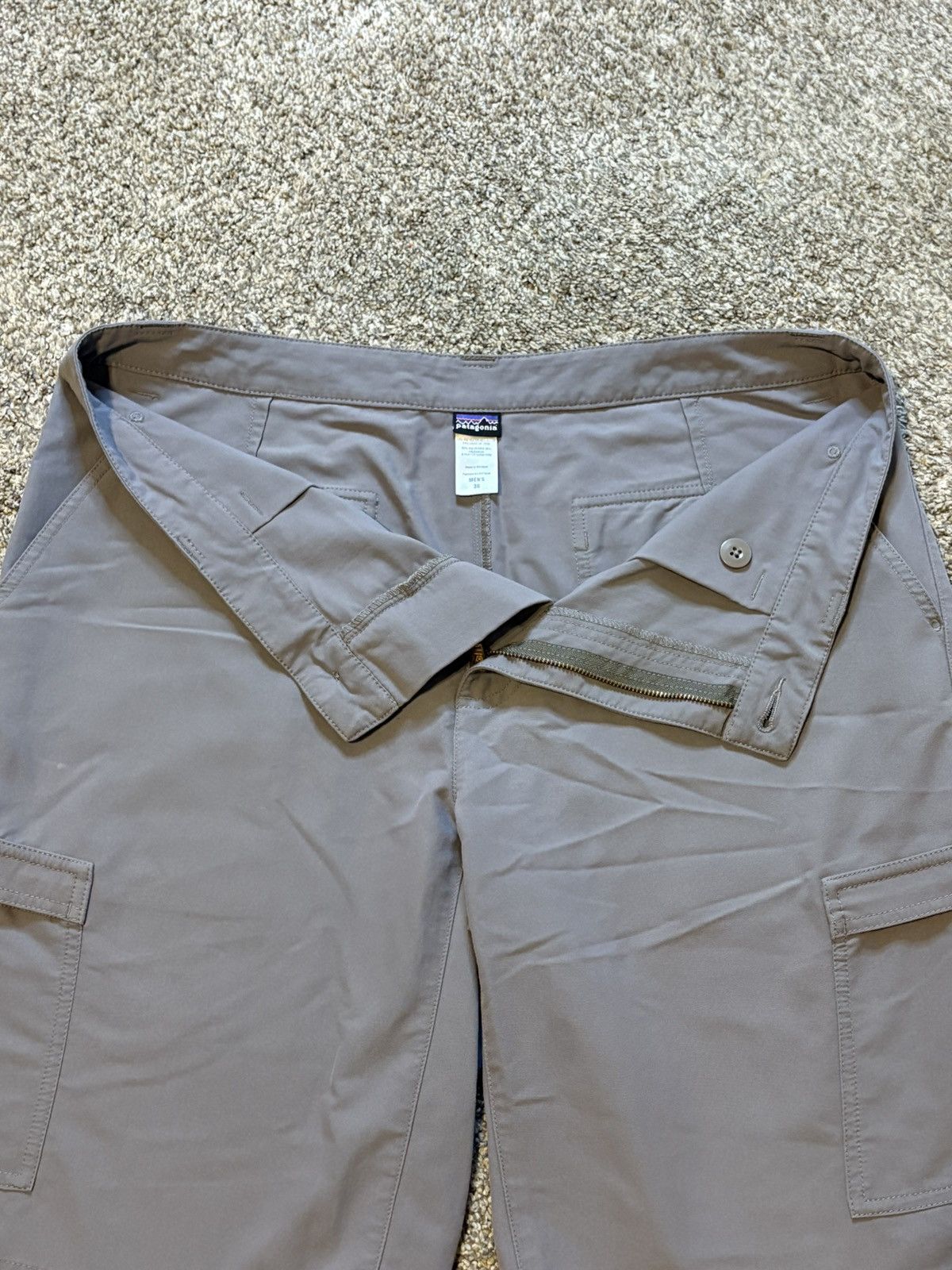 Patagonia Patagonia Men’s Casual Cargo Chino Shorts 36 Polyester Gray Size US 36 / EU 52 - 3 Thumbnail
