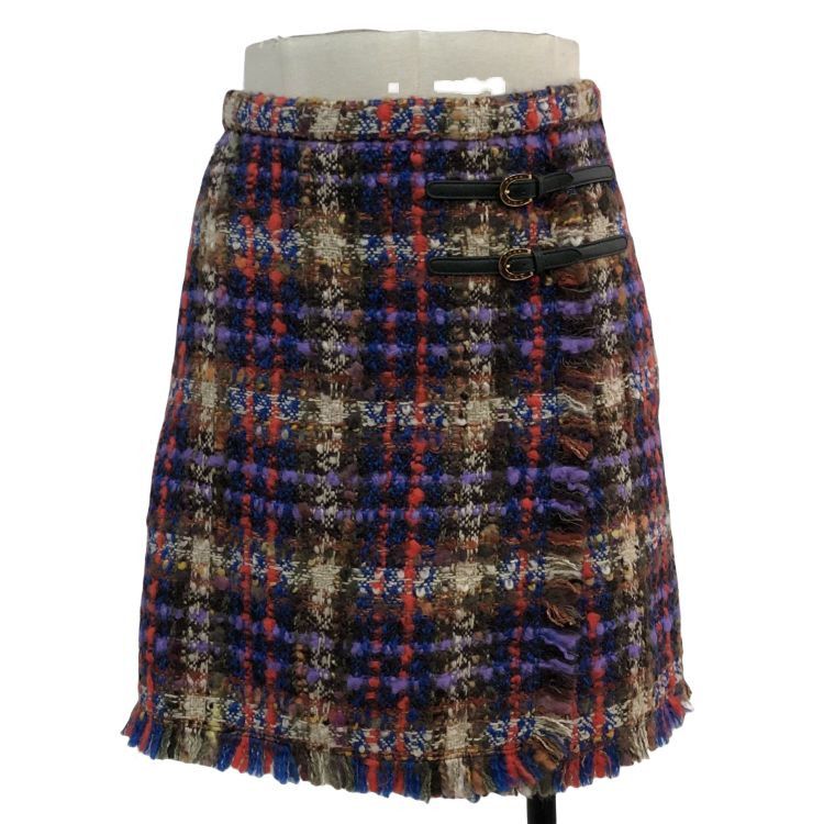Gucci Gucci Plaid Tweed Skirt Size 38 Size 26" / US 2 / IT 38 - 1 Thumbnail
