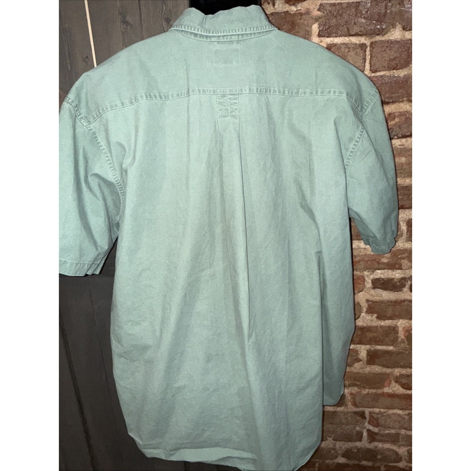 L.L. Bean LL Bean Men's 2XL Tall Button-up Board Shirt Sage Green Size US XXL / EU 58 / 5 - 4 Thumbnail