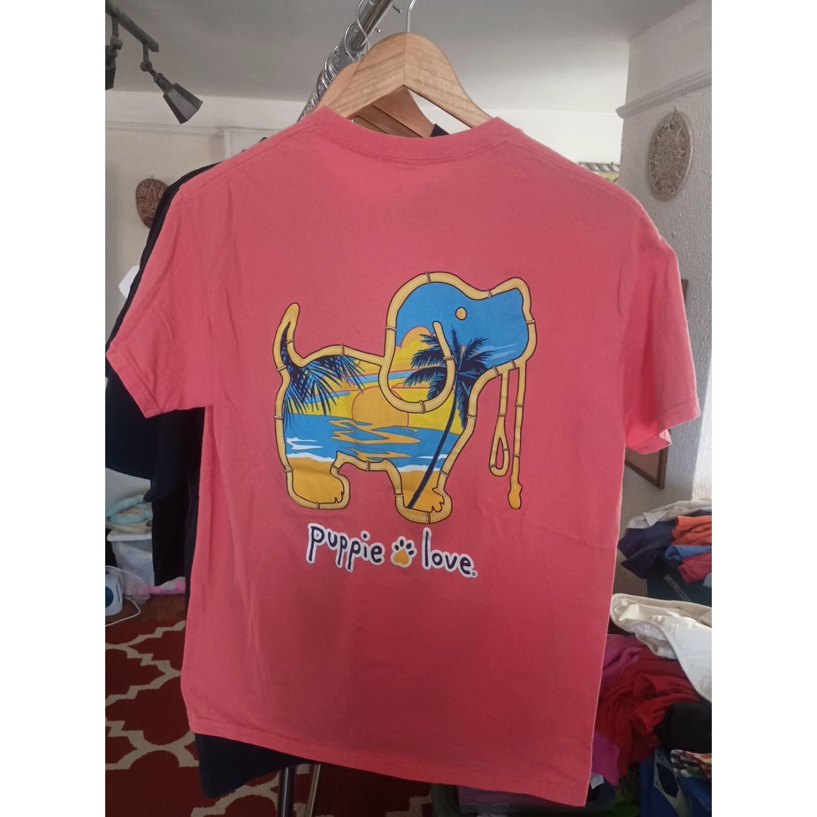 Vintage VINTAGE Puppy Love Rescue T-shirt M Pink Ladies Summer Love Theme Shirt Womens Size M / US 6-8 / IT 42-44 - 3 Thumbnail