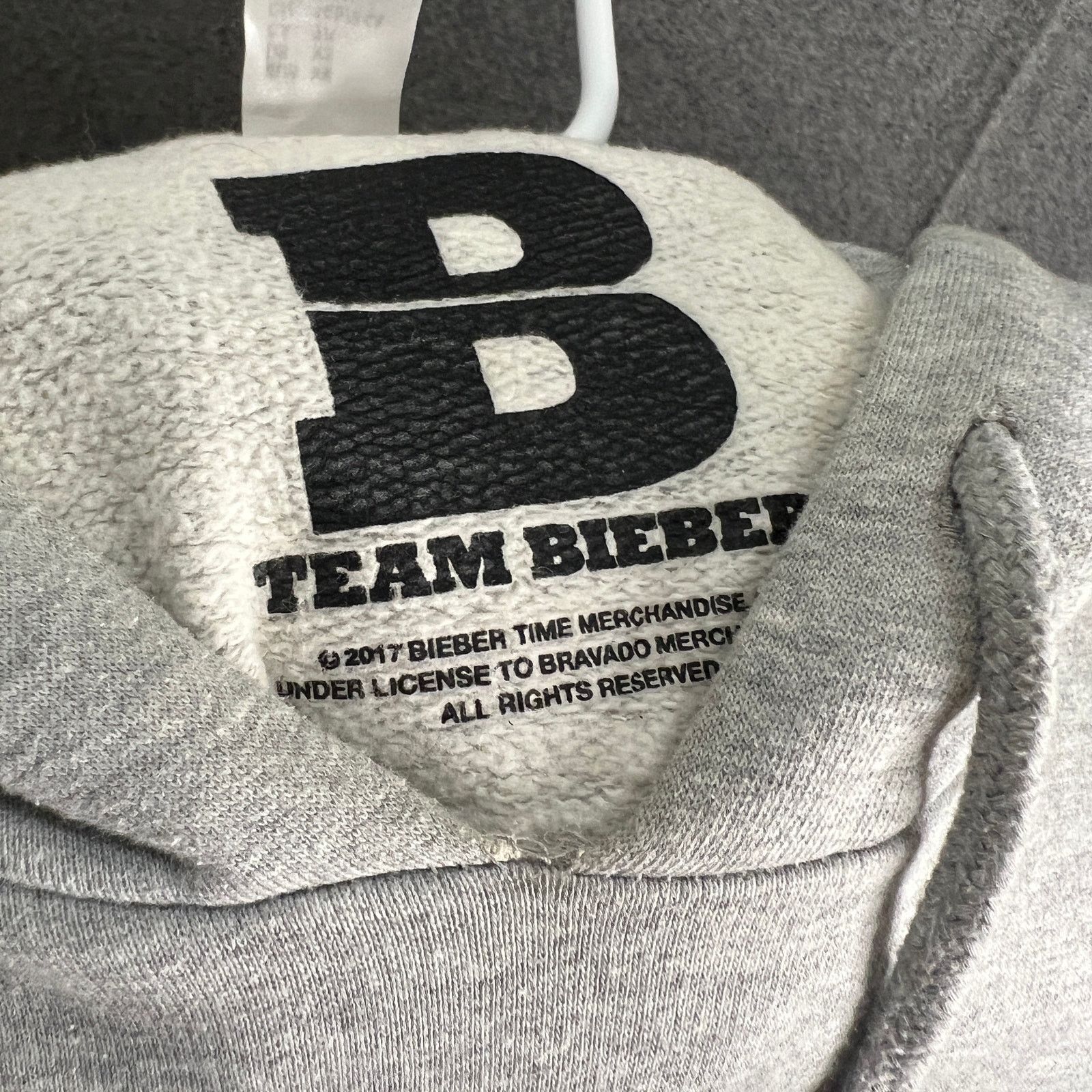 Other Justin Bieber Hoodie Jacket Adult XS Gray Pullover Size US XS / EU 42 / 0 - 11 Thumbnail