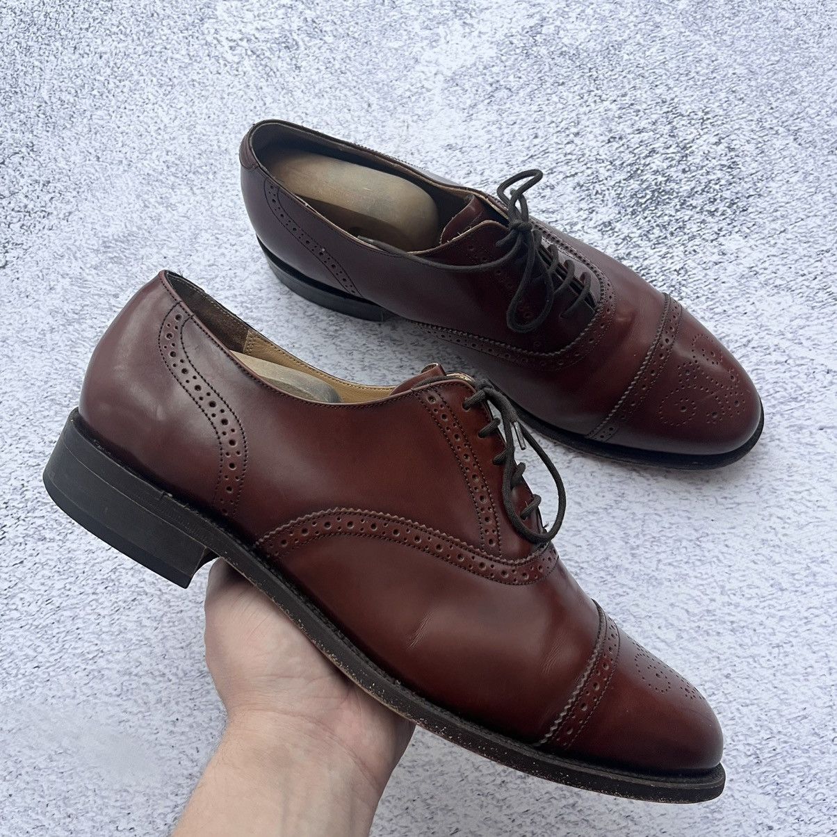 Barker × Handmade Barker England Handmade Brown Oxford leather US10 Size US 10 / EU 43 - 1 Thumbnail