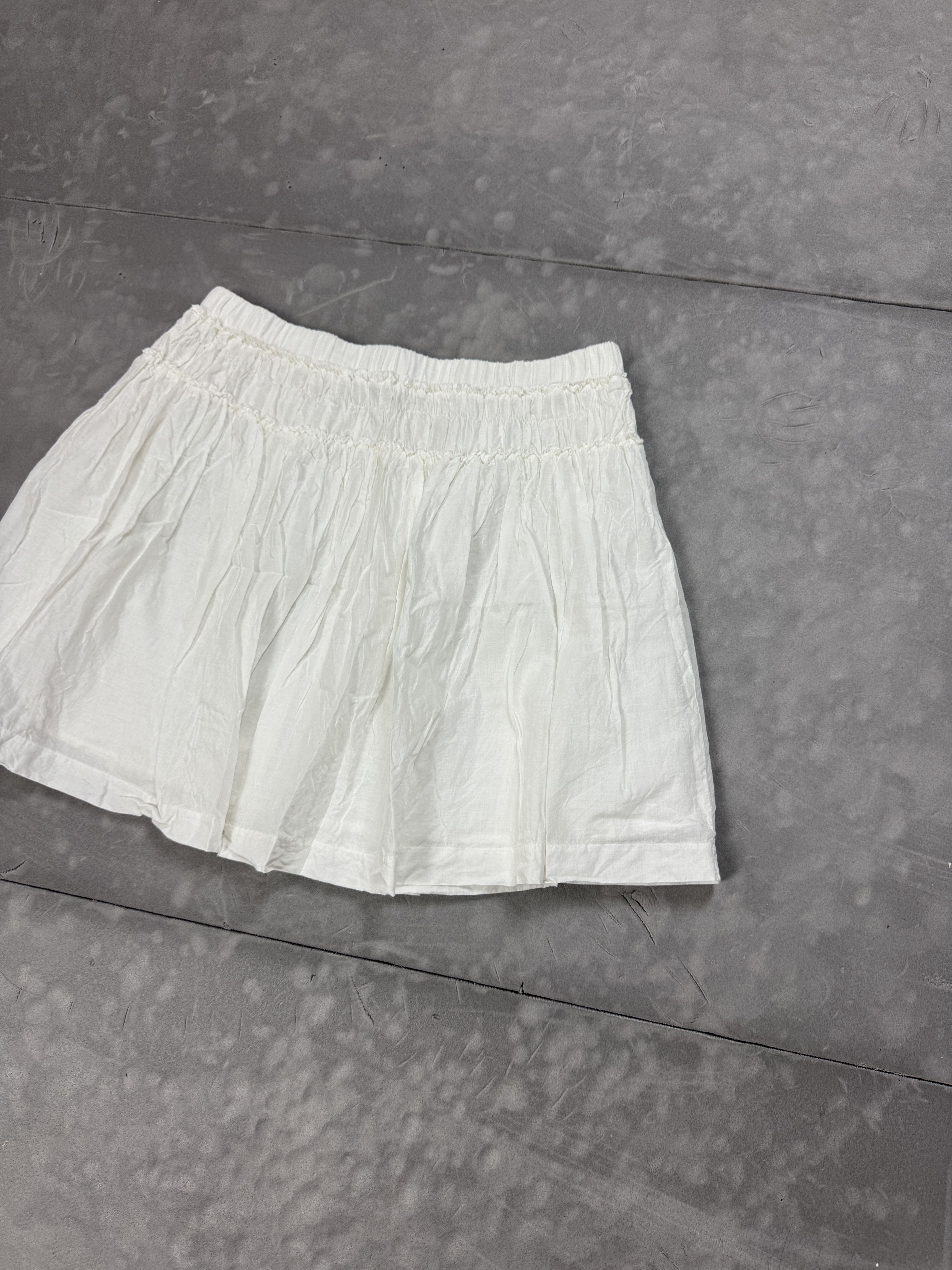 Vintage Vintage Coquette White Breezy Mini Skirt S/M 90s y2k Size 26" / US 2 / IT 38 - 2 Thumbnail