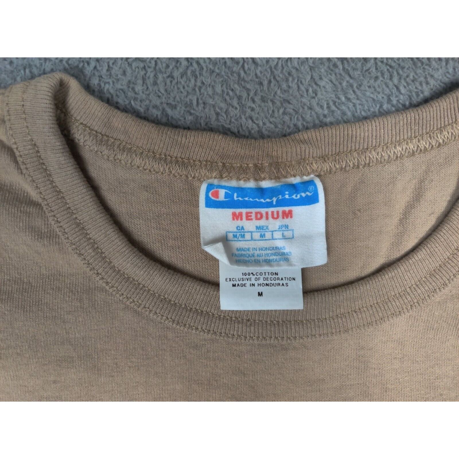 Champion Champion Shirt Adult Mens Medium Tan Floral Spell Out Logo Size US M / EU 48-50 / 2 - 3 Thumbnail