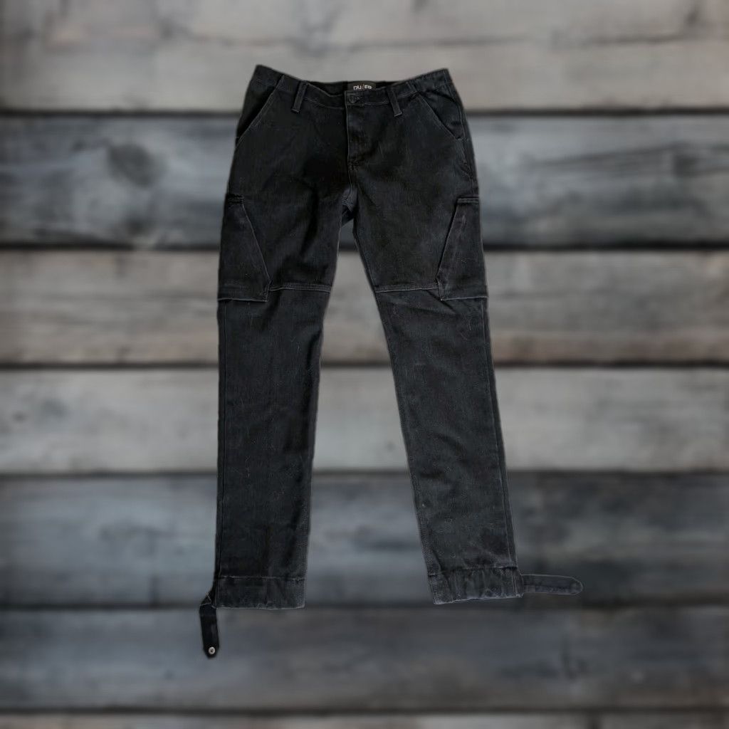 DU/ER Live Free Adventure Pants Mens 34X32 Cargo Black Slim Stretch Canvas