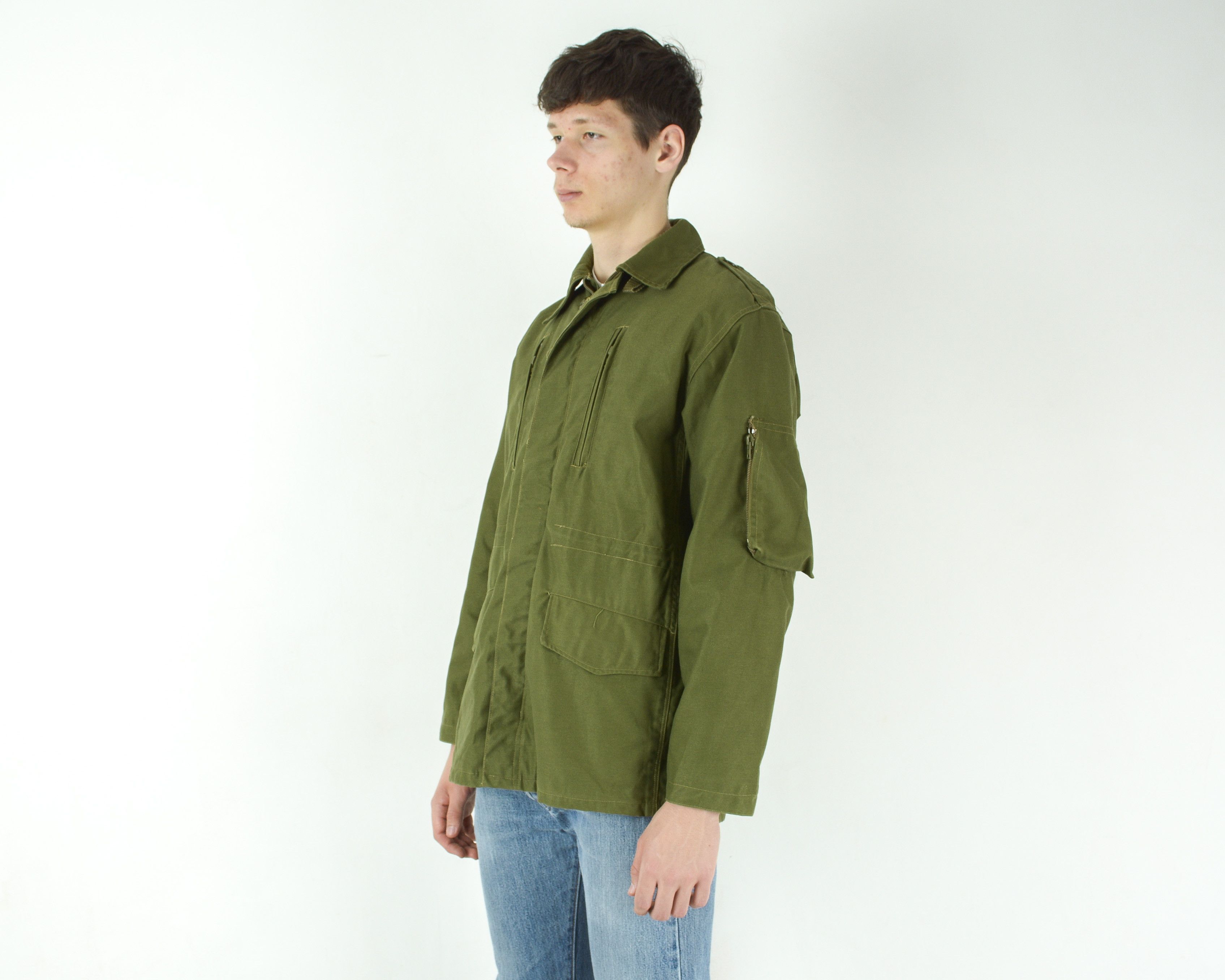 Vintage Spanish 80s Oreitio M84 Jacket Men Foreign Tercio Military Size US L / EU 52-54 / 3 - 3 Thumbnail