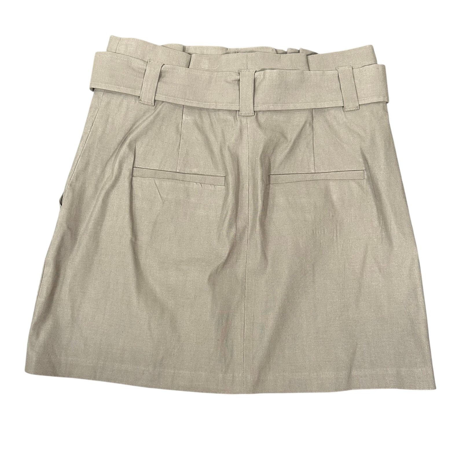 A.L.C. A.L.C Women's Linen Blend Belted Skirt Size 8 Size 30" / US 8 / IT 44 - 3 Thumbnail