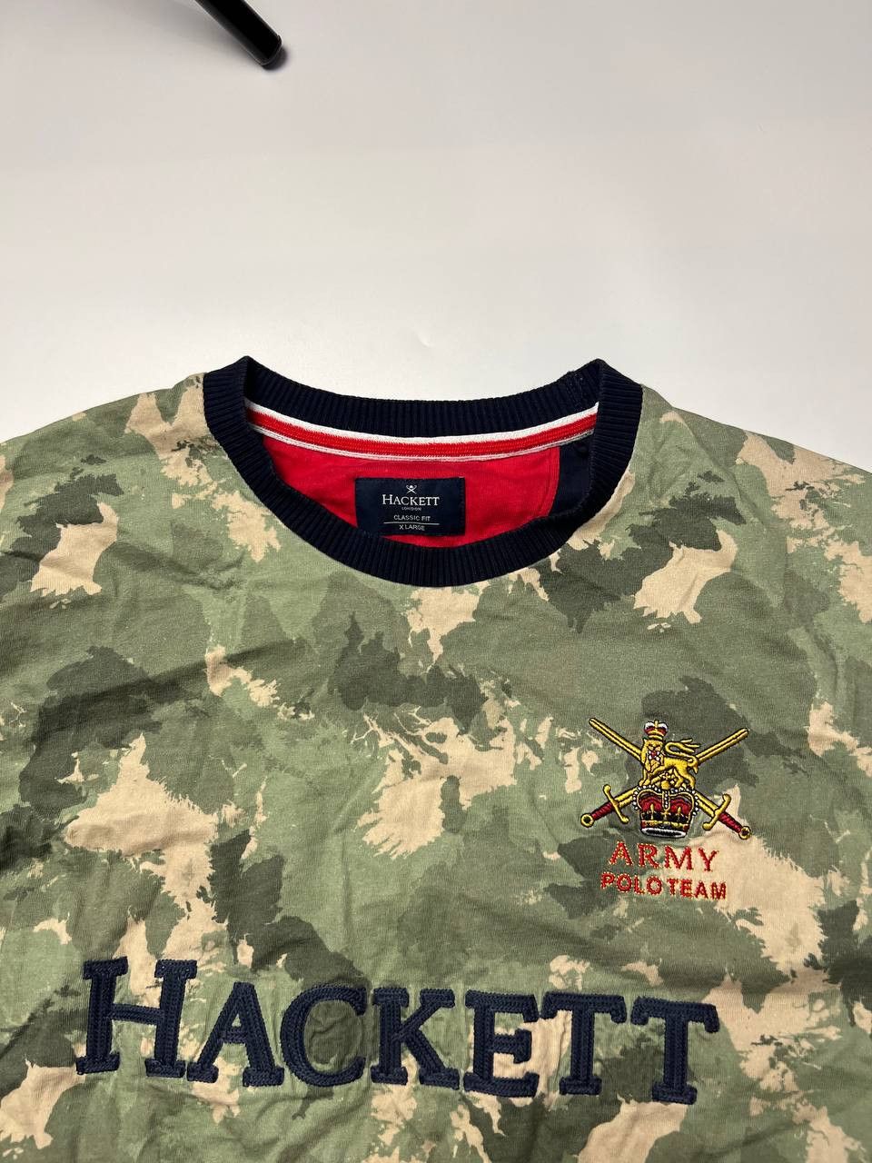 Hackett 👕 Hackett London x Army Polo Team Tee – Camo Edition Size US XL / EU 56 / 4 - 2 Thumbnail