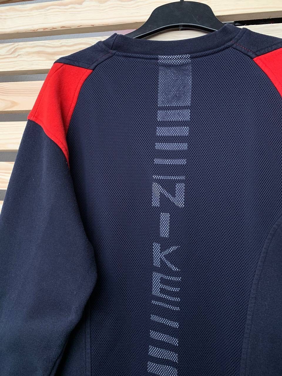 Nike × Vintage 00s Vintage Nike Center Swoosh Logo Oversized Sweatshirt Size US XL / EU 56 / 4 - 4 Thumbnail