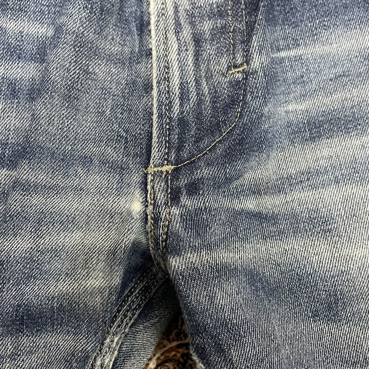Diesel 🔥Vintage Diesel Industry Krooley Ripped Distress Denim Jeans Size US 34 / EU 50 - 9 Thumbnail