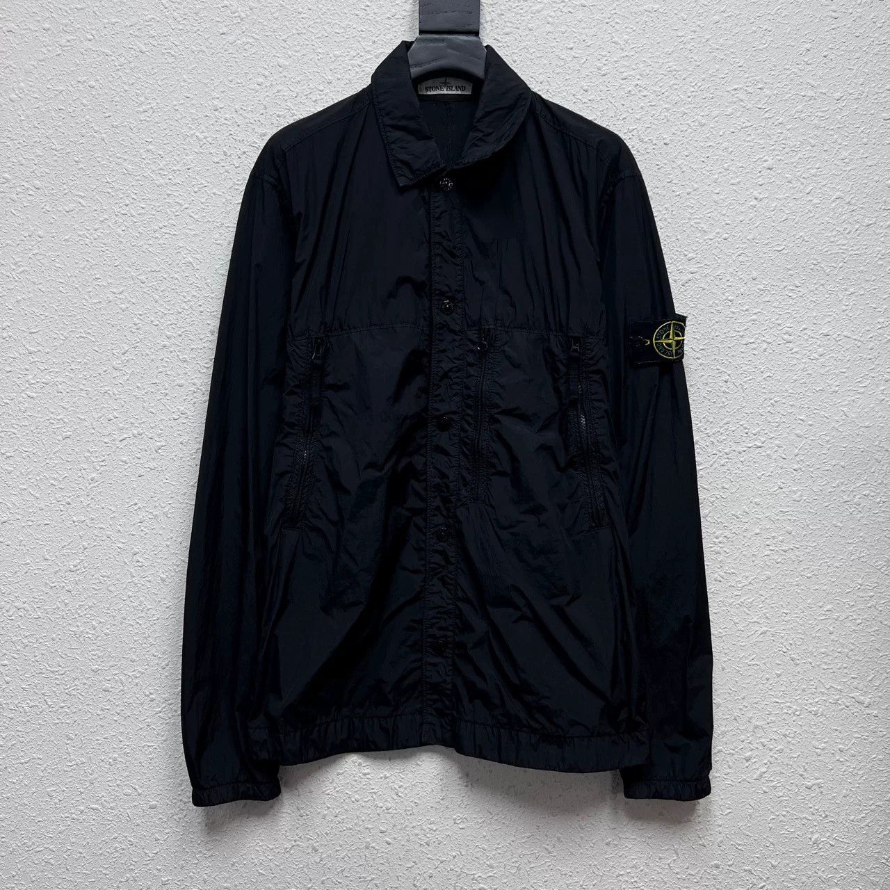 Stone Island Stone Island Resin Nylon Fleece Track Jacket Size US M / EU 48-50 / 2 - 1 Thumbnail