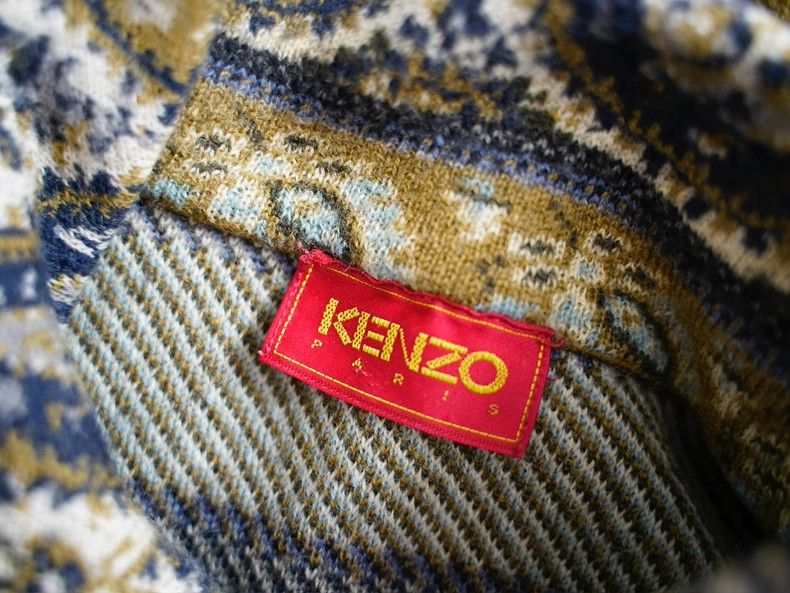 Kenzo KENZO Ethnic waistnut flower gray knit sweater Size M / US 6-8 / IT 42-44 - 8 Thumbnail