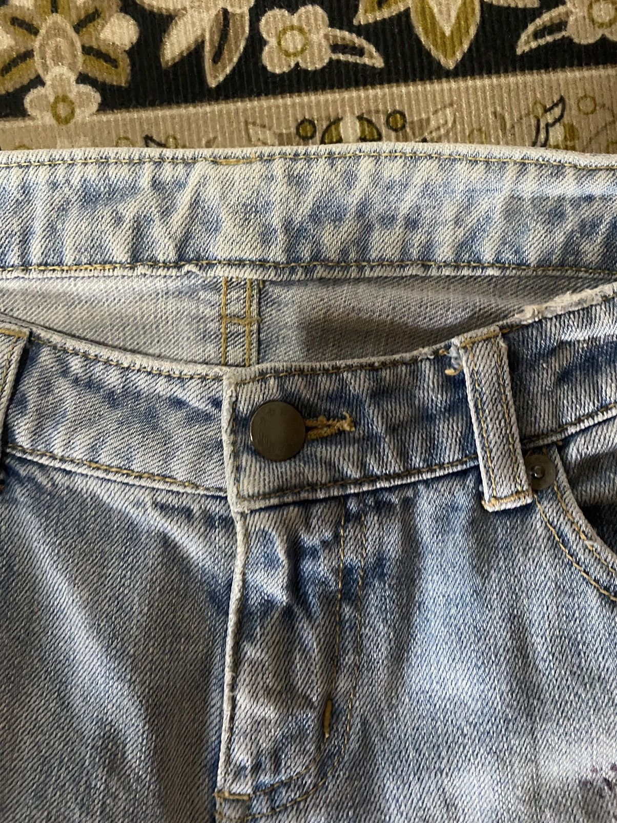 Hysteric Glamour Japanese Brand Counter Culture Faded Distressed Denim Size US 30 / EU 46 - 3 Thumbnail
