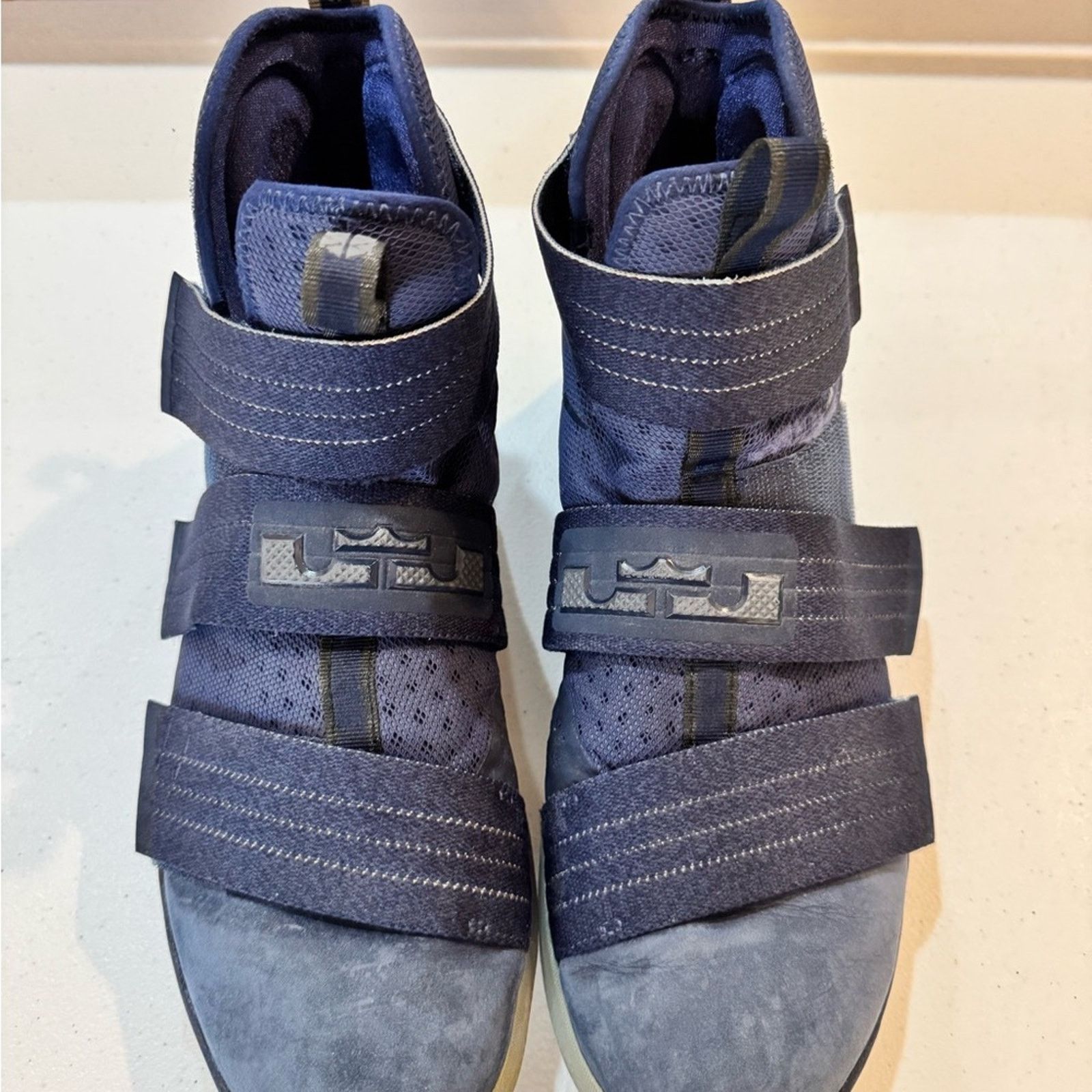 Nike Nike LeBron Basketball Shoes w/ Velcro Straps & Suede Finish Size US 12 / EU 45 - 1 Thumbnail