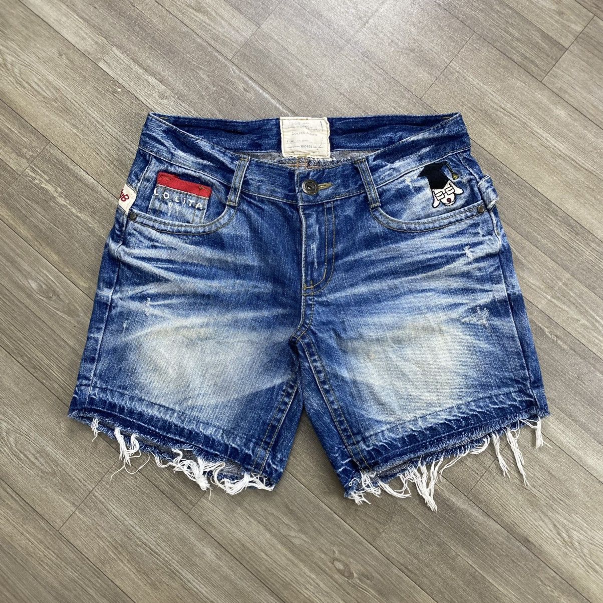 Hysteric Glamour 2000s Yoshitomo Nara Lolita Distressed Clawmark Faded Jeans Size US 30 / EU 46 - 16 Thumbnail