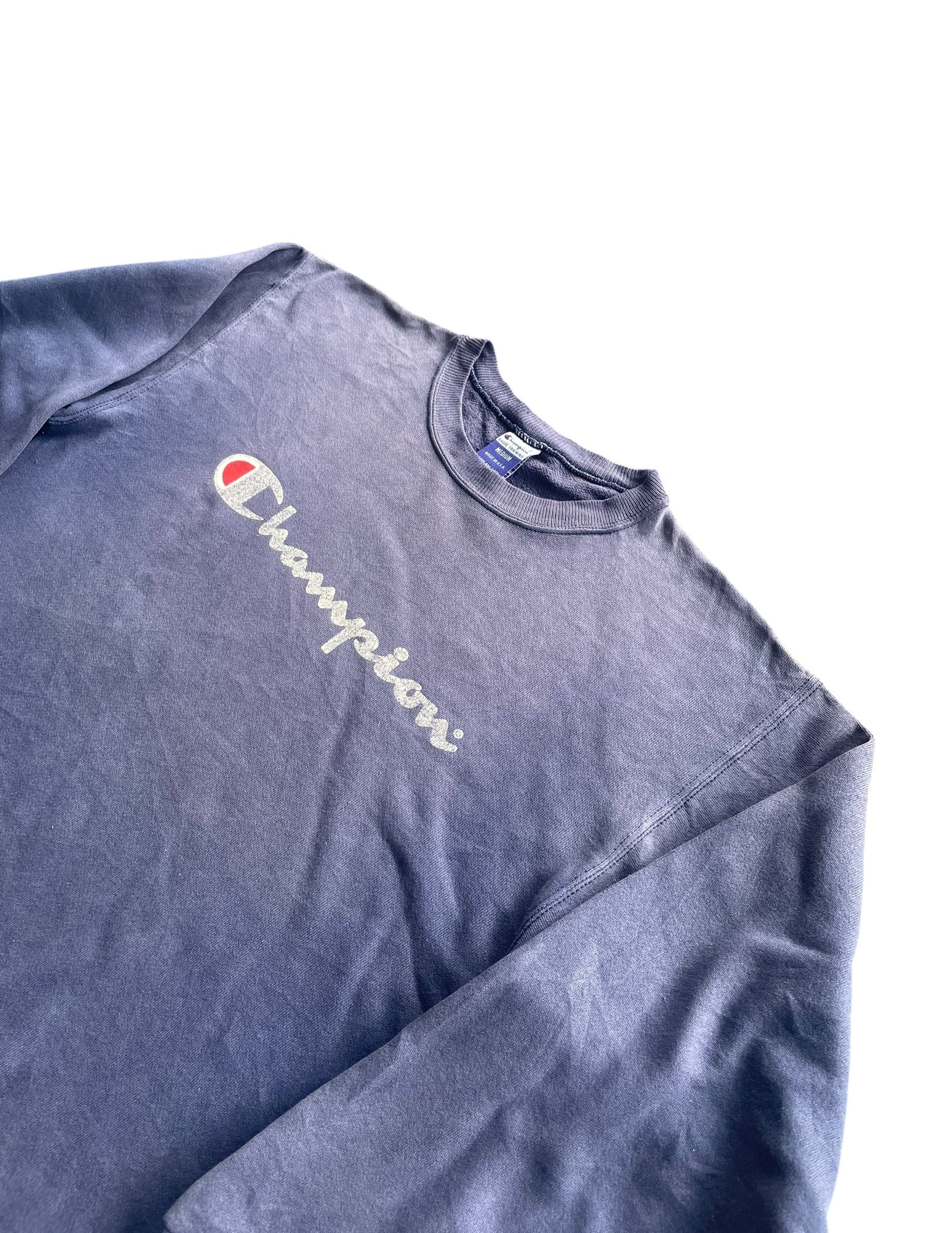 Champion Vintage Faded Distresed Champion Sweatshirt Size US L / EU 52-54 / 3 - 3 Thumbnail