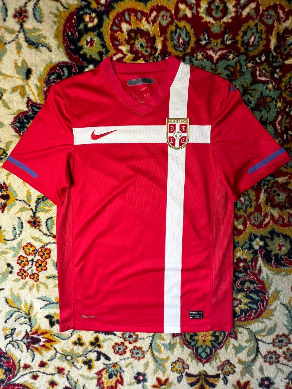 Nike SERBIA 2010 2011 HOME SHIRT FOOTBALL SOCCER JERSEY NIKE Size US S / EU 44-46 / 1 - 1 Thumbnail