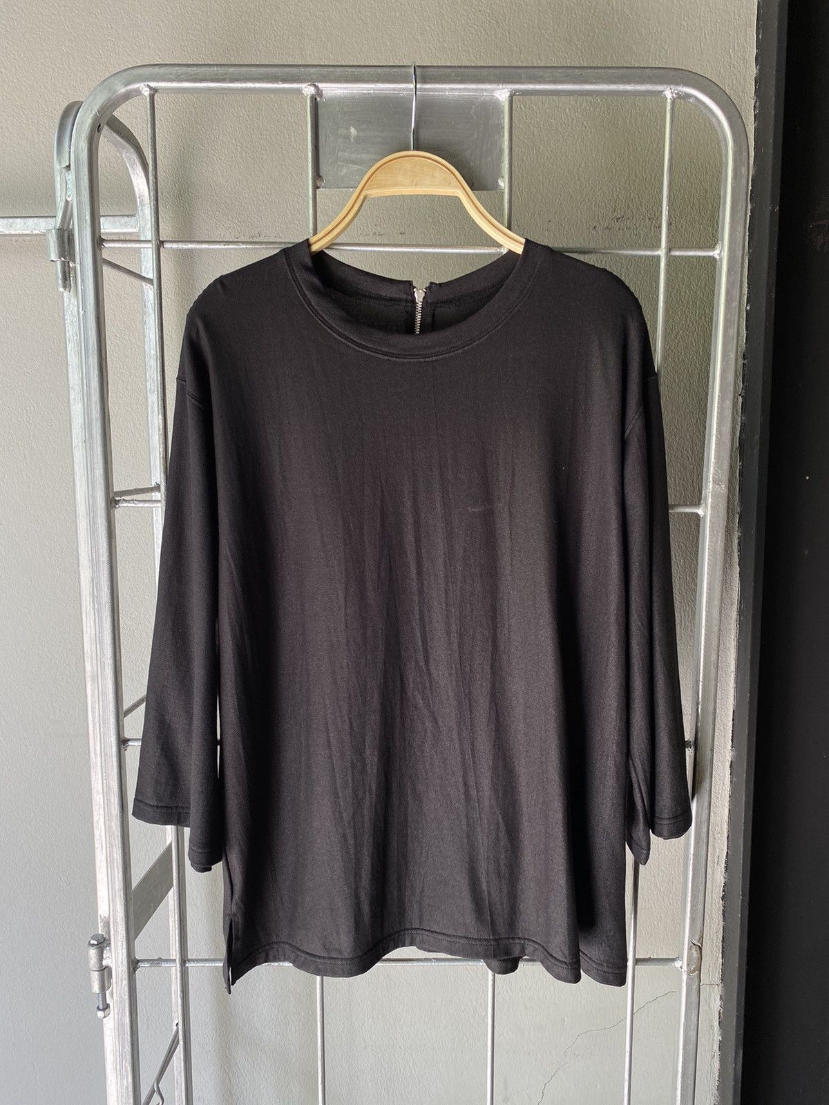 Zucca ZUCCA Black Soft 3/4 Sleeve Tee. Size XL / US 12-14 / IT 48-50 - 13 Thumbnail