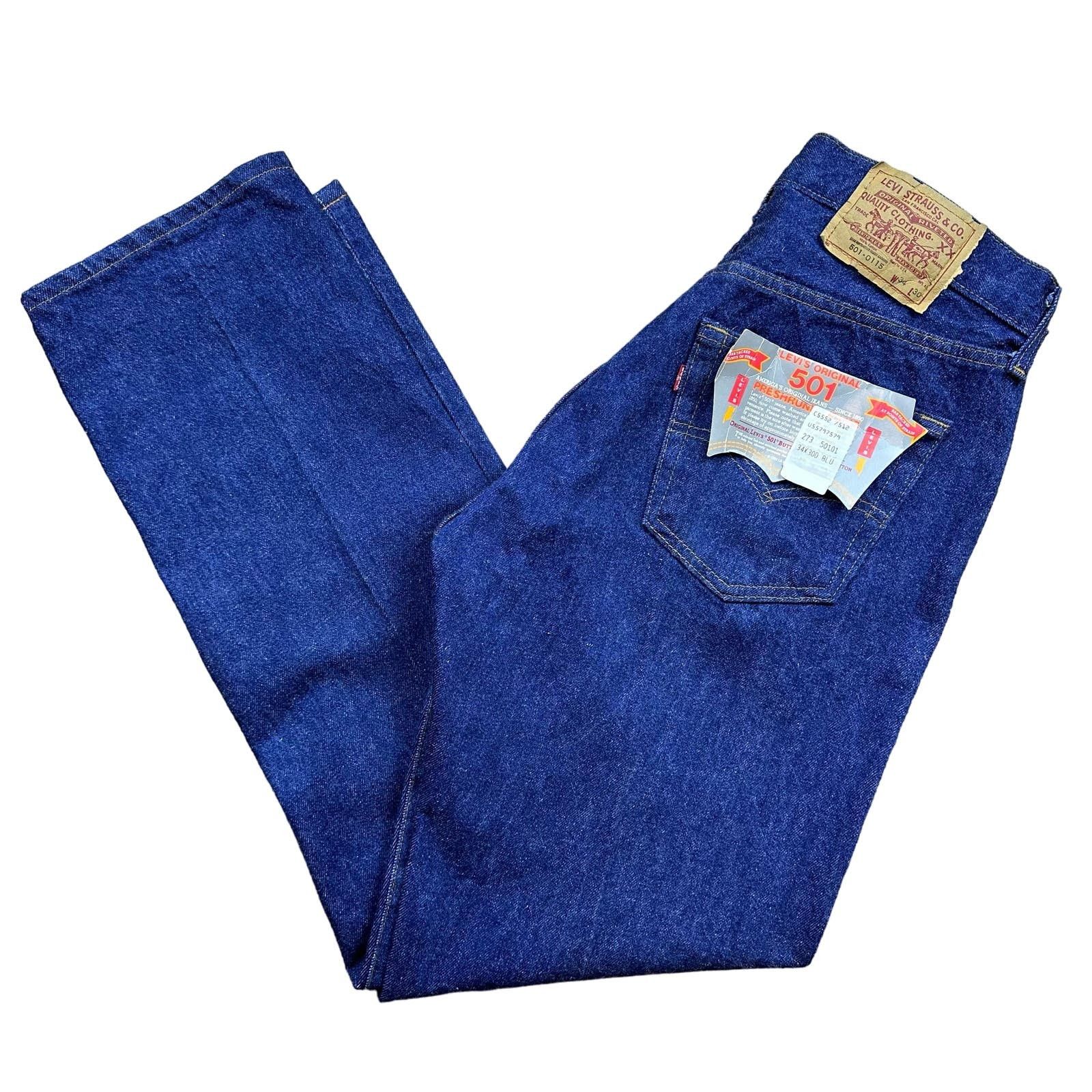 image of Levis x Made In USA Vintage Deadstock NWT 1984 Levi’S 501Xx Jeans Preshrunk in Blue, Women's (Size 