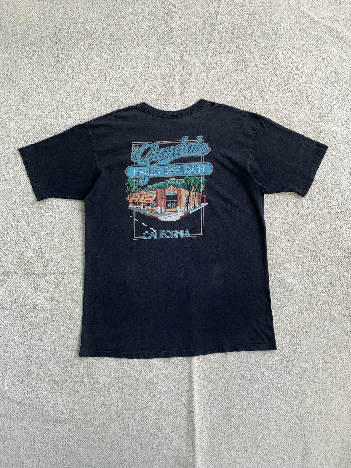 Harley Davidson × Vintage Harley Davidson glendale california tee Size US XL / EU 56 / 4 - 2 Thumbnail
