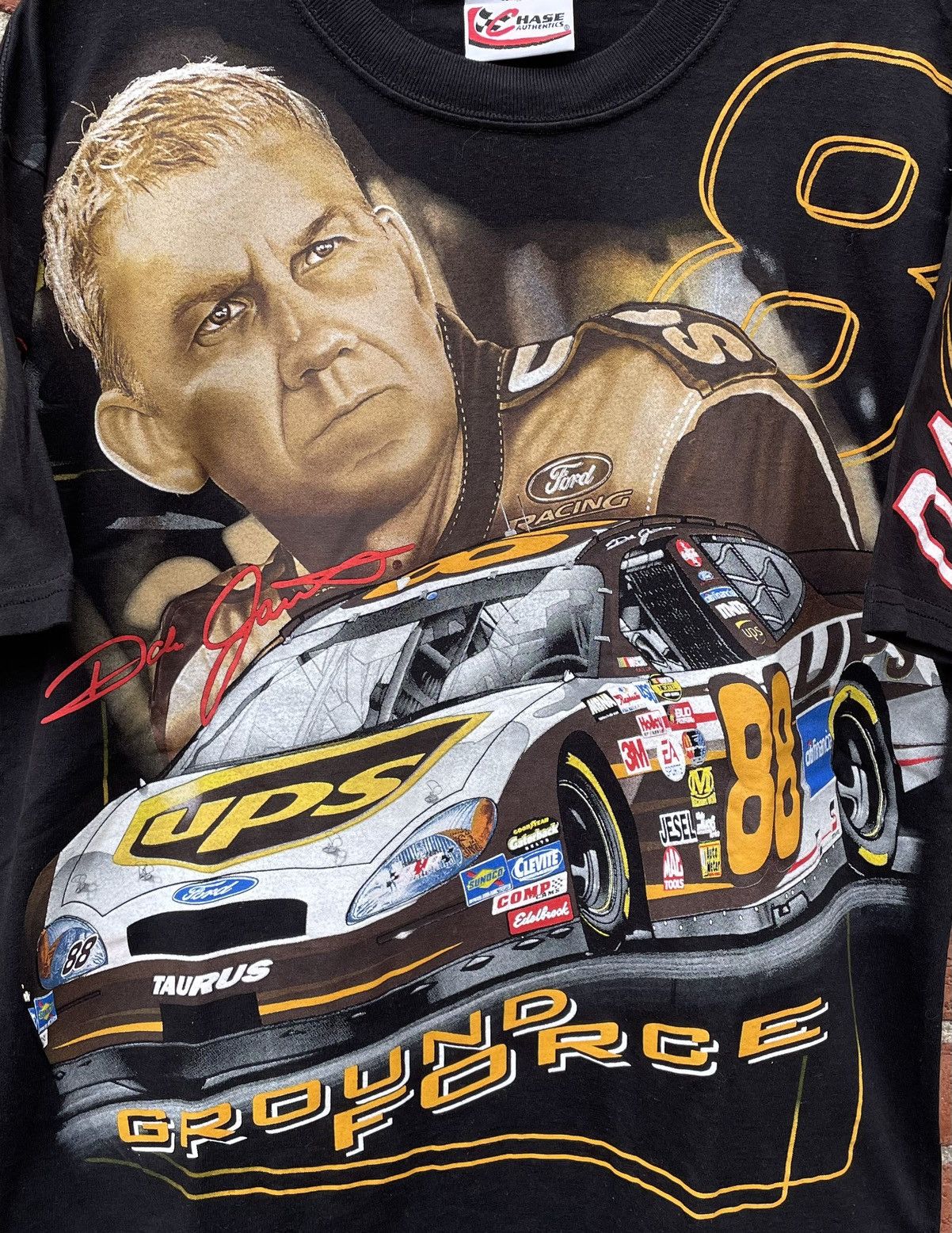 Chase Authentics Vintage 90s Nascar Chase Authentic AOP Dale Jarrett Black Size US L / EU 52-54 / 3 - 3 Thumbnail