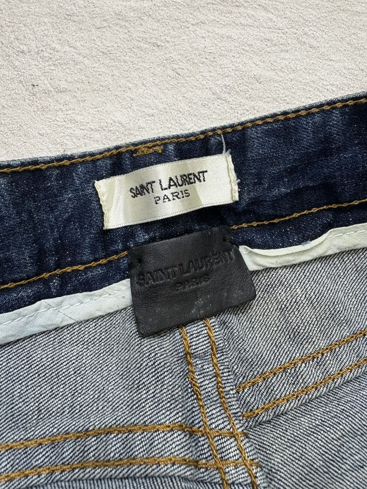 Saint Laurent Paris 2000s saint lauren paris distressed denim pants m Size US 31 - 5 Thumbnail