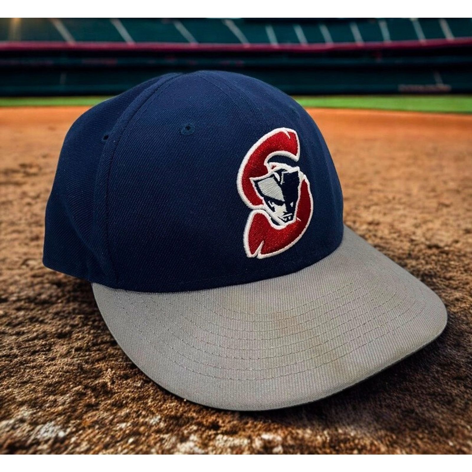 New Era Somerset Patriots New Era 59FIFTY Hat 7 1/4 Navy MiLB EUC Size ONE SIZE - 3 Thumbnail