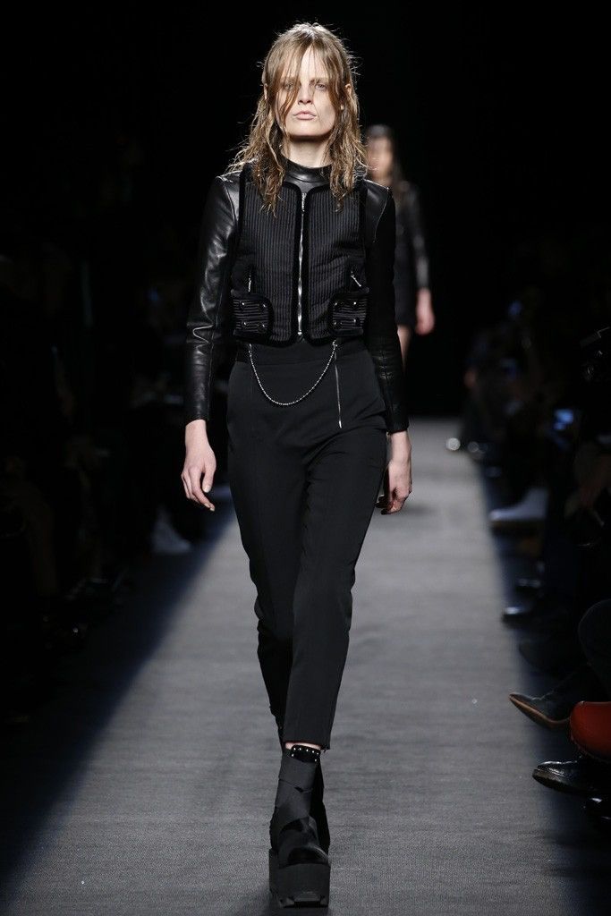 Alexander Wang FW15 Alexander Wang Gothic Ball Chain Wool Trouser Size 25" / US 0 / IT 36 - 4 Thumbnail