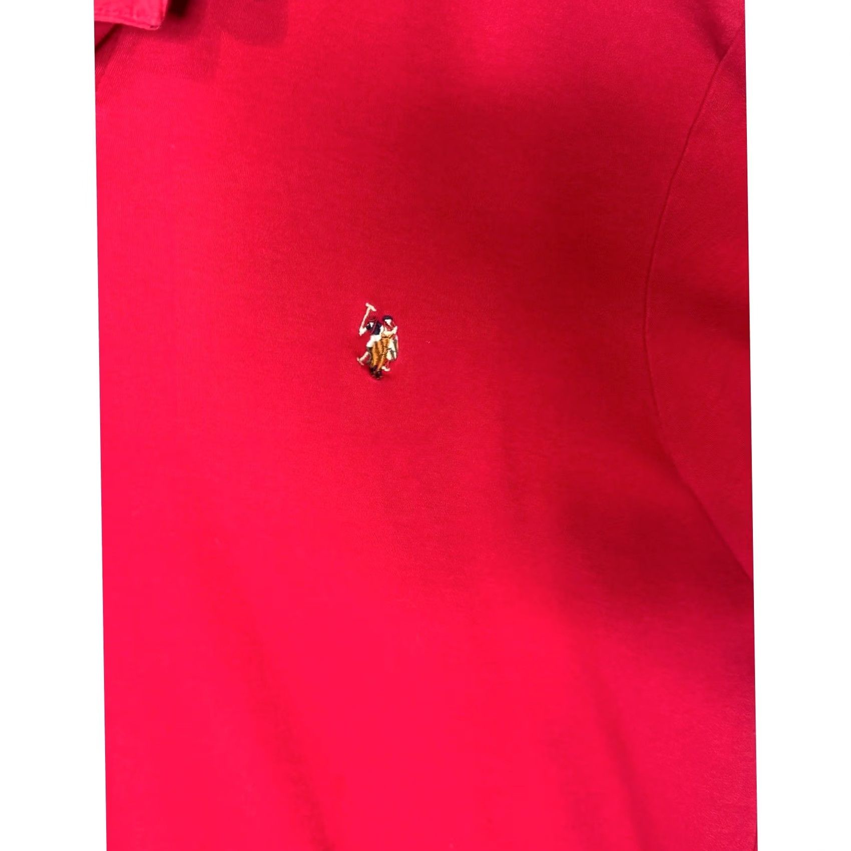 U.S. Polo Assn. VINTAGE US Polo Assn Polo Shirt Mens Red 2XL Embroidered Pony Logo Short Sleeve Button-Down Regular Cotton Classic Shirt Mens Red VINTAGE? Size US XXL / EU 58 / 5 - 2 Thumbnail