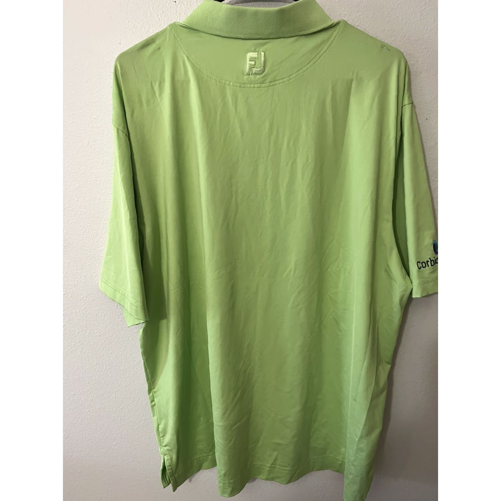 Footjoy FootJoy Polo Shirt Size L Green Logo Sleeve Button-Down Collar Men Size US L / EU 52-54 / 3 - 3 Thumbnail