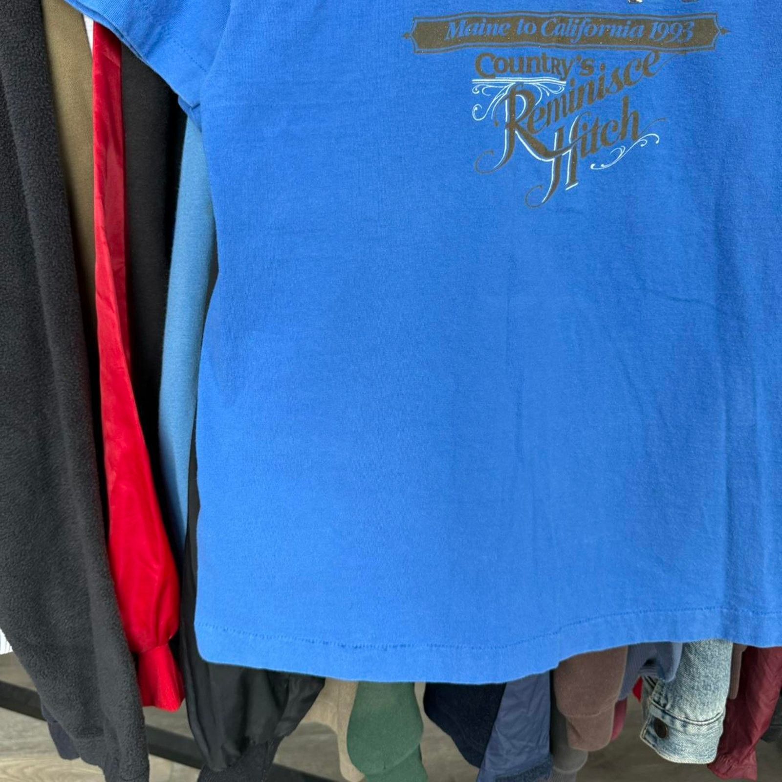 Fruit Of The Loom Vintage 90s Country's Reminisce Hitch Cross Country T-Shirt Size US L / EU 52-54 / 3 - 4 Thumbnail