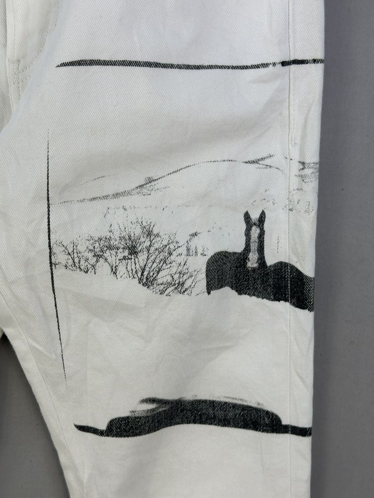 Andy Warhol × Calvin Klein 205W39NYC Calvin Klein X Andy Warhol Visual Art White Denim Jeans Size US 32 / EU 48 - 12 Thumbnail
