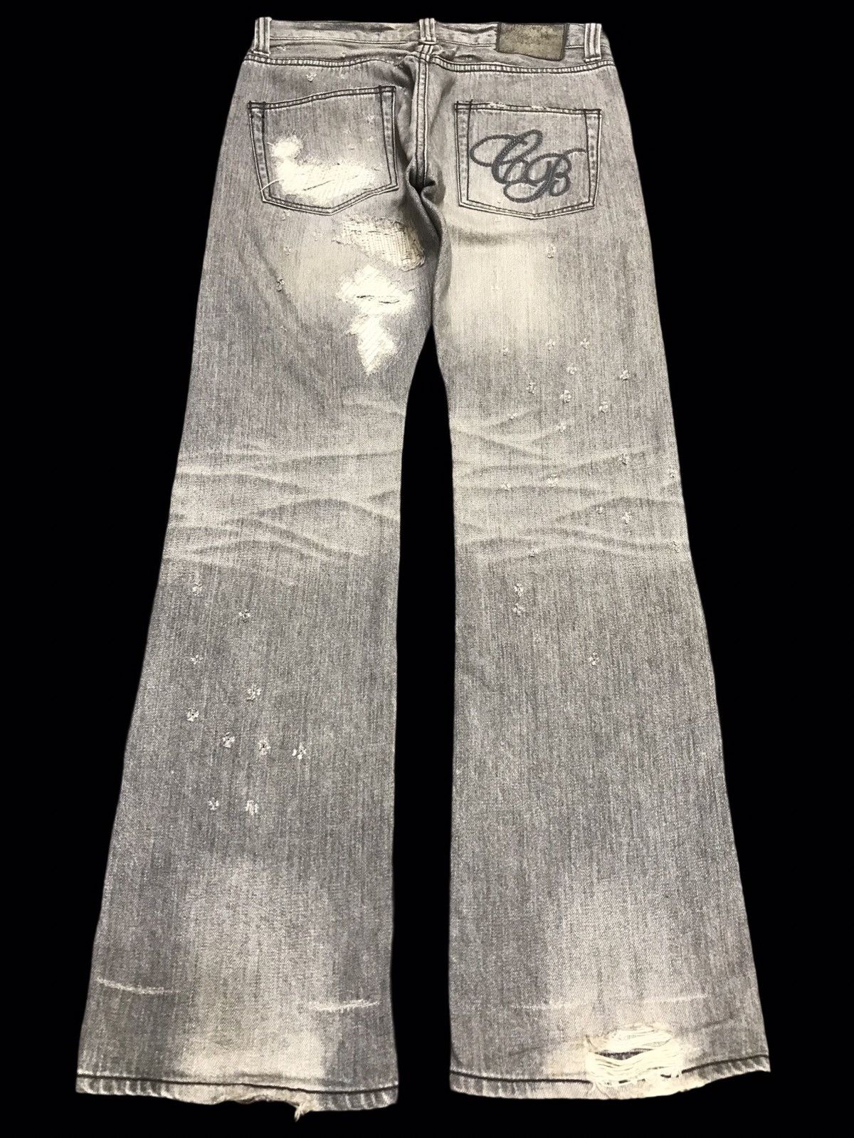 Japanese Brand 💥FLARE💥COALBLACK Japan Selvedge Archival Denim F74 Size US 31 - 2 Thumbnail