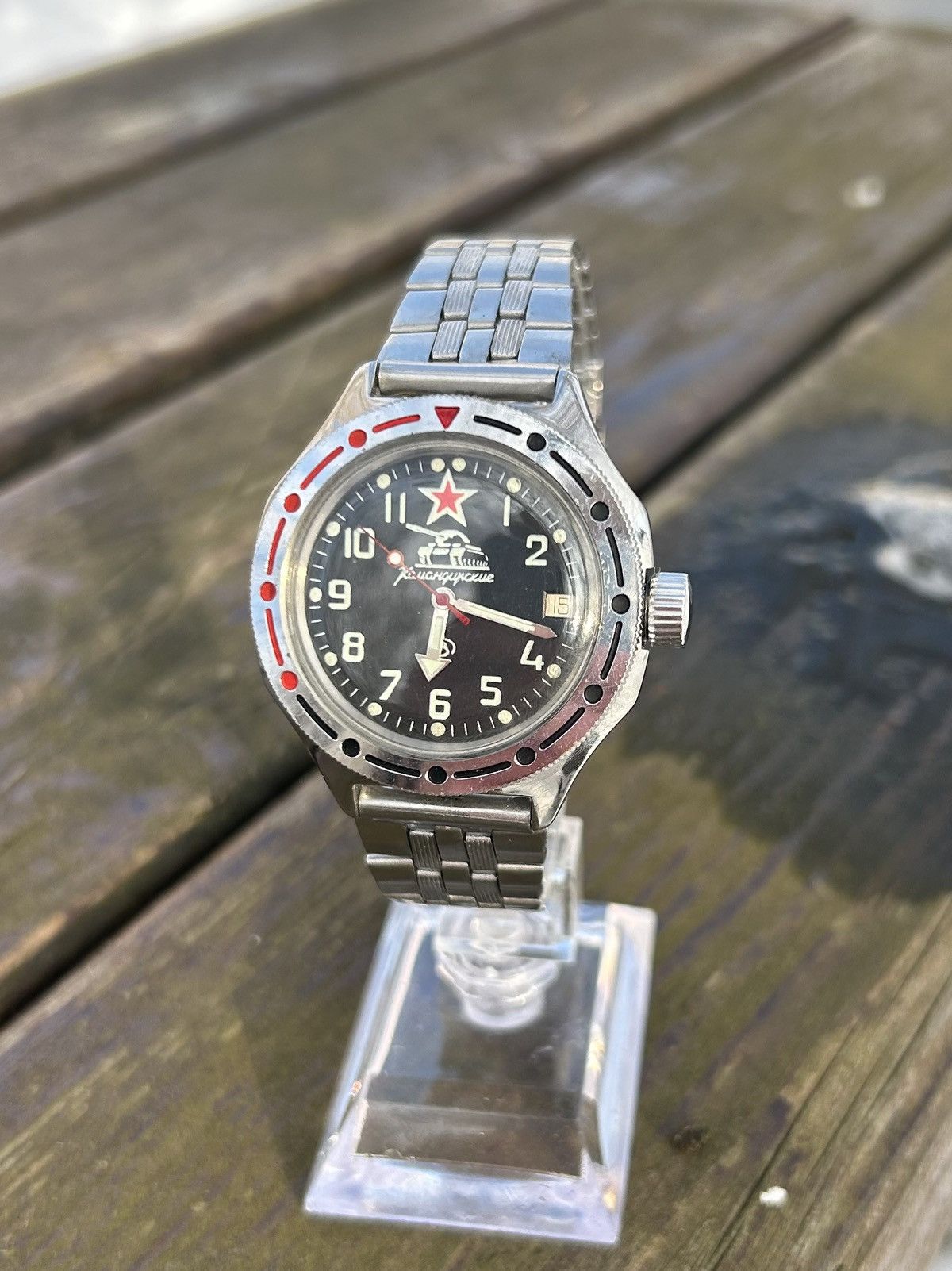 Vintage Vintage Watch Soviet USSR Mechanical Wostok Tank 1980’s Size ONE SIZE - 2 Thumbnail