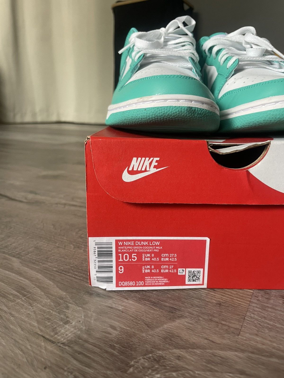 Nike Nike light blue dunk low size 9 jn mens Size US 9 / EU 42 - 2 Thumbnail