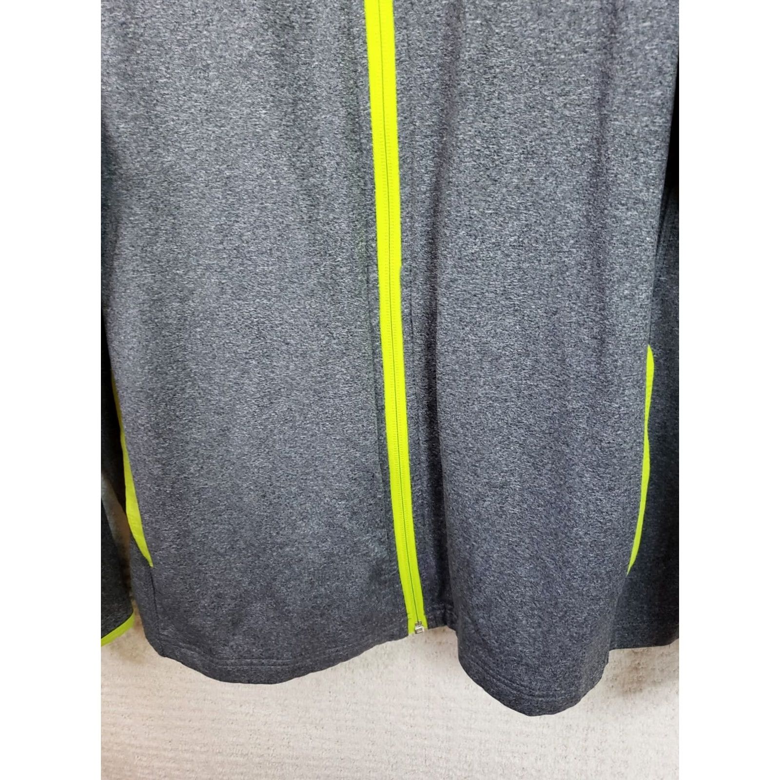 Vintage Sport-Tek Men’s L Gray Long Sleeve Full Zip Jacket Coastal Carolina Tennis USTA 1/4 Zip Mock Neck Athletic Jacket Heathered Size US L / EU 52-54 / 3 - 6 Thumbnail